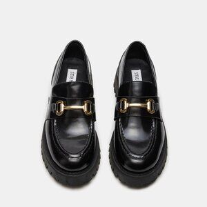 Steve Madden - Lando Black Leather Loafer (Size:10)